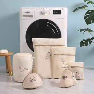 리빙잇템 이중세탁망 6종세트 속옷세탁망 니트세탁망 옷보호세탁망 빨래망